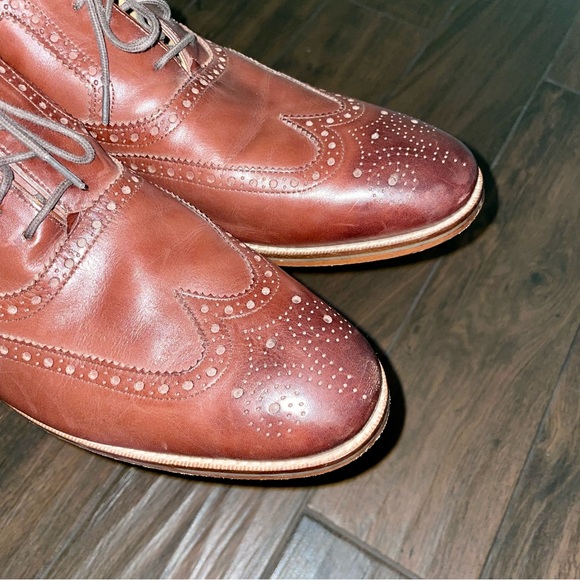 Cole Haan Cambridge Wingtip Dark Brown Walnut Leather Oxfords Size 12M - Picture 9 of 11